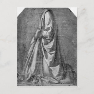 Drapery Studie für kniende Figur Postkarte