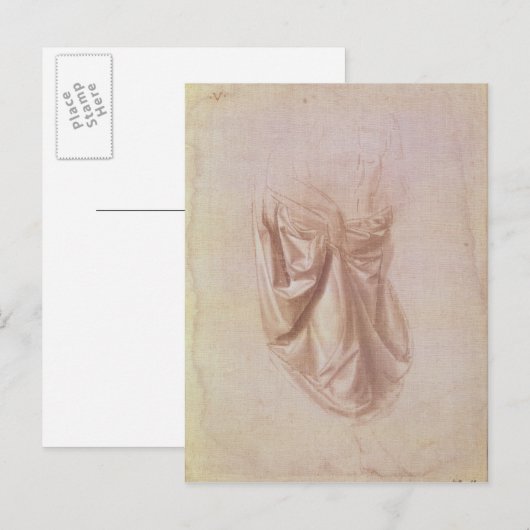 Drapery Studie Postkarte (Vorne/Hinten)