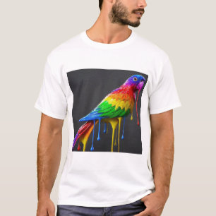 Drapes in Parrot-Farben: Lebhaft und spielerisch T-Shirt