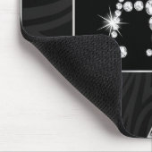 Drapiert in den Diamanten - zeichnen Sie A ab Mousepad (Ecke)