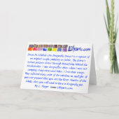 Draquelly Dance Fine Art Note Card Karte (Rückseite)