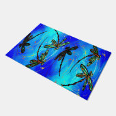 Draquelly Flit Electric Blue Fußmatte (Schrägansicht)