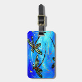 Draquelly Flit Electric Blue Gepäckanhänger (Vorderseite vertikal)