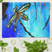 Draquelly Flit Electric Blue Handtuch (Gefaltet)