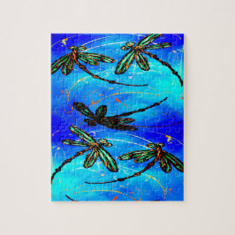 Draquelly Flit Electric Blue Puzzle