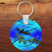 Draquelly Flit Electric Blue Schlüsselanhänger (Vorderseite)