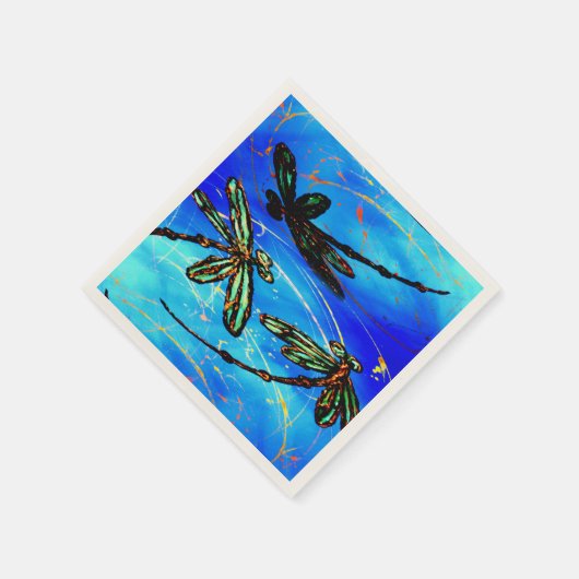 Draquelly Flit Electric Blue Serviette (Ecke)