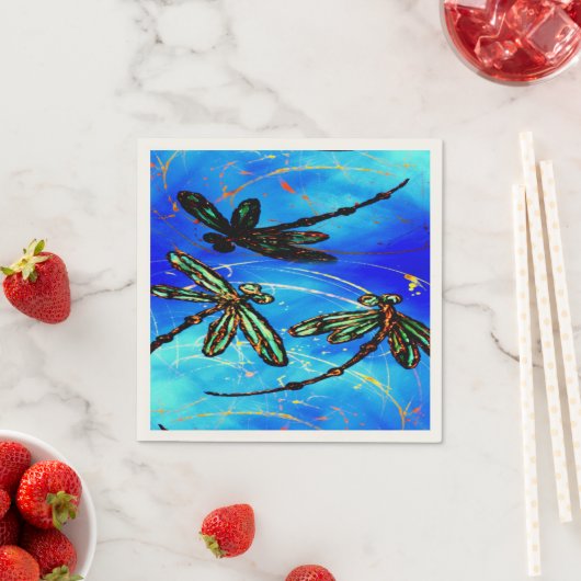 Draquelly Flit Electric Blue Serviette (Beispiel)