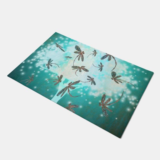 Draquelly Glow Tree Fußmatte (Schrägansicht)