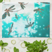 Draquelly Glow Tree Geschirrtuch (Gefaltet)