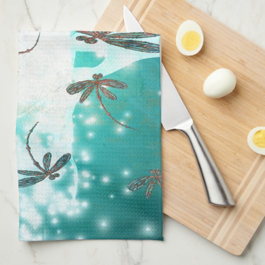 Draquelly Glow Tree Geschirrtuch (Viertel Falte)