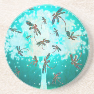 Draquelly Glow Tree Getränkeuntersetzer