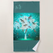 Draquelly Glow Tree Strandtuch (Vorderseite)