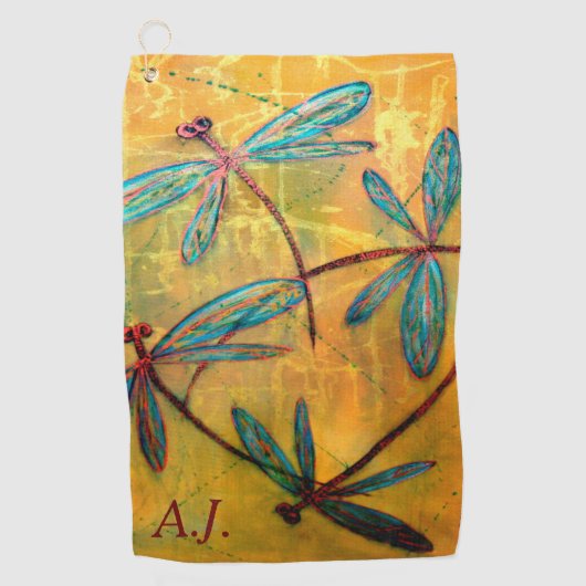 Draquelly Haze Golfhandtuch (Vorderseite)