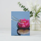 Draquelly On Lotus Flower Postkarte (Stehend Vorderseite)