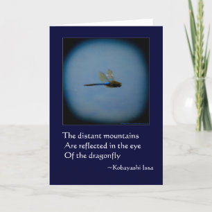 Draquelly with Haiku blank or greeting card Karte