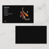 Drastische Koi Paar-Visitenkarte Visitenkarte (Vorne/Hinten)