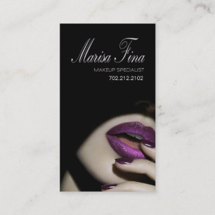 Drastische LippenMaskenbildner-Visitenkarte Visitenkarte