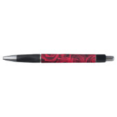 Drastische tiefrote Rosen Kugelschreiber (Vorderseite)