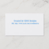 drastische Visitenkarte (Rückseite)