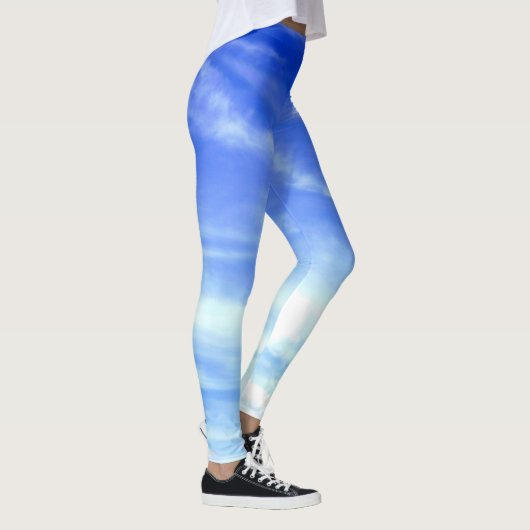 Drastischer blauer Himmel Leggings (Rechts)
