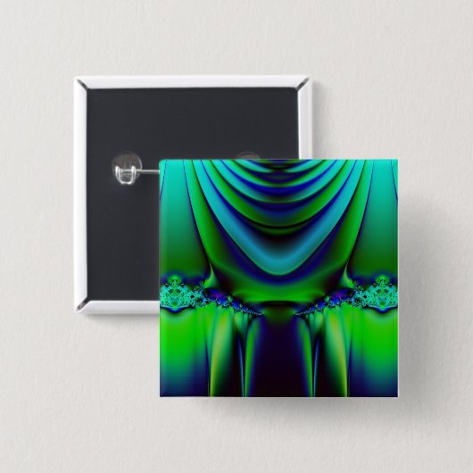 Drastischer Fraktal-Knopf Button (Vorne & Hinten)