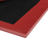 Drastischer mutiger roter und schwarzer Chili Schneidebrett (Ecke)