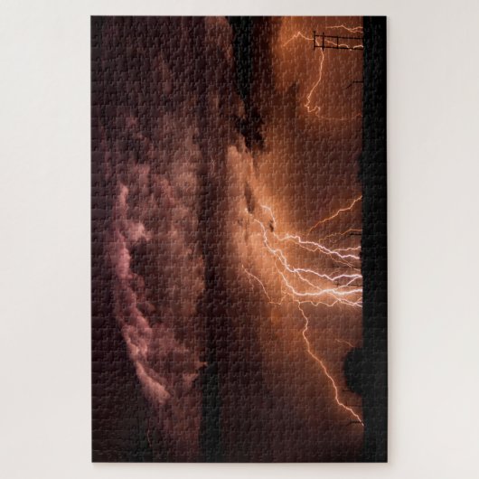 Drastisches Blitz-Strahln-Panorama Puzzle (Vertikal)