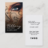 Drastisches Schwarzes des blaue Visitenkarte (Vorne/Hinten)