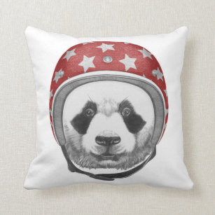 Draufgänger-Panda Kissen
