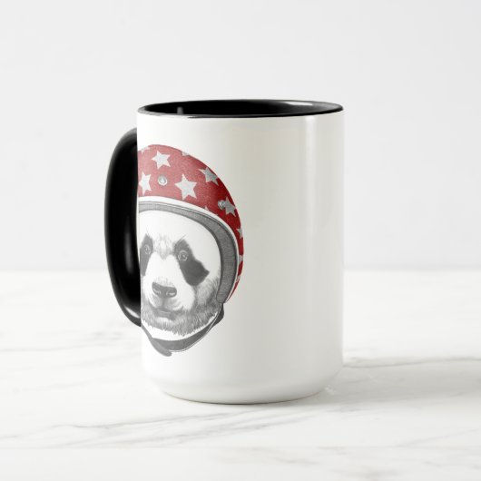 Draufgänger-Panda Tasse (Vorderseite Links)