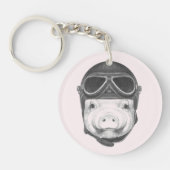 Draufgänger-Schwein Schlüsselanhänger (Vorderseite)
