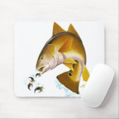 DRAUFGÄNGER slogans#11-redfish-cutout Mousepad (Mit Mouse)