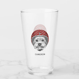 Draufgänger Yorkshires Terrier   addieren Ihren Glas