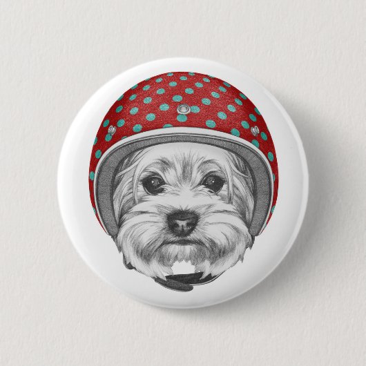 Draufgänger Yorkshires Terrier Button (Vorderseite)