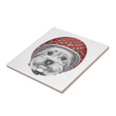 Draufgänger Yorkshires Terrier Fliese (Seite)