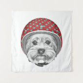 Draufgänger Yorkshires Terrier Wandteppich (Vorderseite)