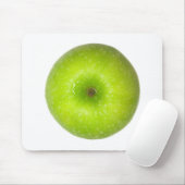 Draufsicht des grünen Apfels Mousepad (Mit Mouse)