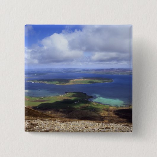 Draufsicht: graemsay u. Orkneys Festland burra Button (Vorderseite)