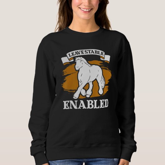 Draught Scotland Horse for Horseback Rider Clydesd Sweatshirt (Vorderseite)