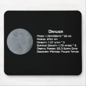 Draugr (PSR B1257+12 b) Technische Daten Mousepad (Vorne)