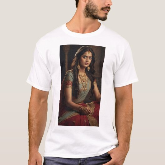 Draupadi: Furchtloser Heldin Mahabharata T-Shirt (Vorderseite)