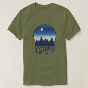 Draußen ankommen! Mond T-Shirt