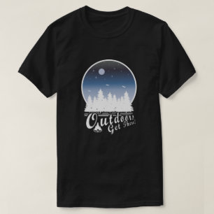 Draußen ankommen! Mond W T-Shirt