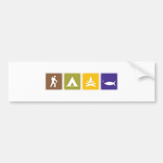 Draußen Autoaufkleber (Vorne)