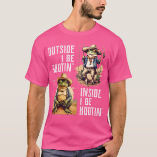 Draußen bin ich Hootin innen Ich bin Hollerin Funn T-Shirt