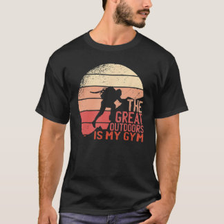 Draußen Die tolle Aussicht ist mein Gymnastikzentr T-Shirt