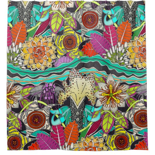 draußen Gartenabend Duschvorhang (Vorderseite)