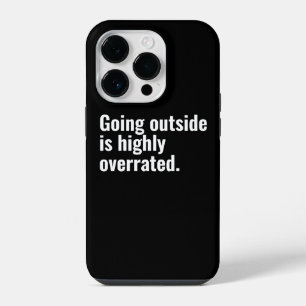 Draußen gehen ist höchst überbewertet Basic Cooler iPhone 14 Pro Hülle
