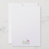 "Draußen Geschirr Bridal Dusche Einladung (Lingeri (Rückseite)